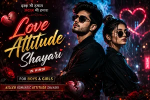 Love Attitude Shayari in Hindi