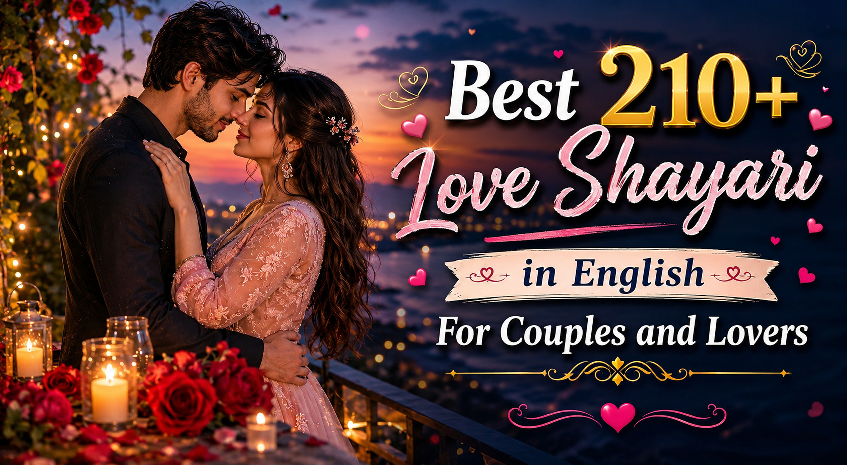 Best 210+ Love Shayari in English For Couples and Lovers